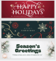 Holiday banner designs created to be customized for your business.